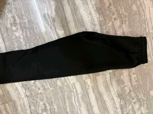 Black Graphic Print Joggers