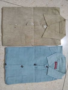 Linen Blend Shirts (2-Pack)
