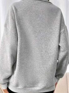 Grey Quarter Zip Sweatshirt