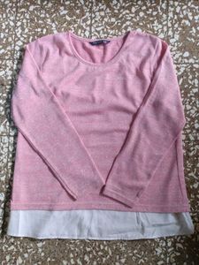 Pink Sparkle Long Sleeve Top