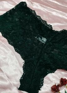 Elegant Black Lace Briefs