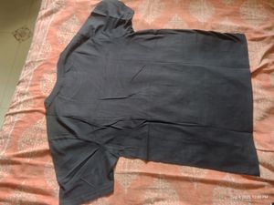Men New Black Cotton Printed Tshirt