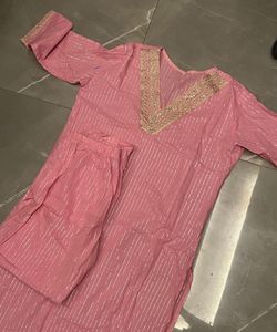 Pink kurta sequins (girly aesthetic)