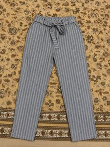Striped Tie-Waist Pants