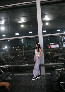Lavender Parachute Pants