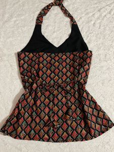 Desi vintage Halter Kurti