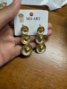 Golden Swirl Earrings