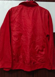 Red 1/4 Zip Pullover Sweatshirt