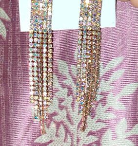 Sparkling Rhinestone Drop Earrings