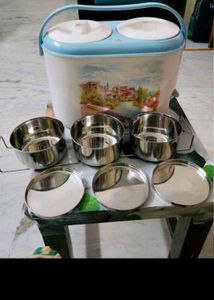 Cello Insulated Steel Tiffin And Water Bottle Case