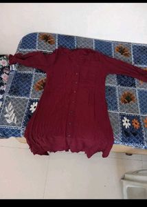 Burgundy Tunic Top