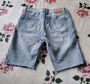 Distressed Denim &amp; Linen Culottes Bundle