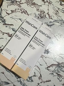 wishcare combo daily tinted fluid sunscreen