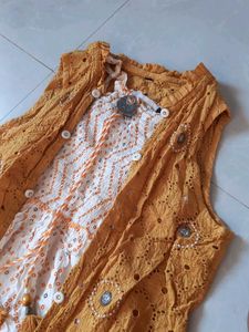 Tiered Boho Maxi Dress & Dupatta Set