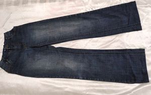 vintage Blue Denim washed jeans