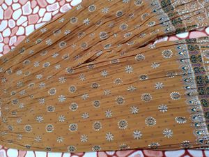 Palazzo Pant With Pleated Pattern