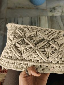 Handmade Macrame Clutch