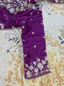 Elegant Purple  Kurti Set with Dupatta for girl