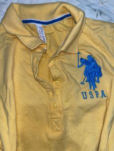 USPA Woman’s Yellow Polo Shirt