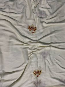 Elegant Embroidered pure Saree