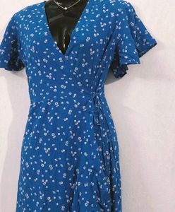 Pinteresty Blue Ruffle Dress