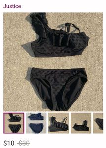Black Ruffle Detail Bra