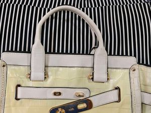 Restored Coach Swagger Croc Embossed Bag