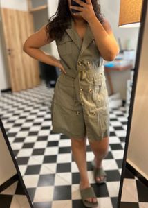 Sleeveless Trench Dress