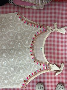 Boho Embroidered Kurta Top