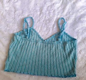 Blue Lettuce Trim Cami Top