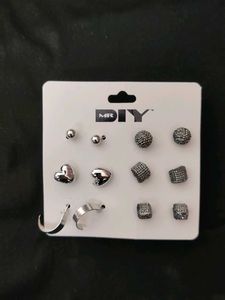 Set of 6 Pairs Cute Stud Earrings