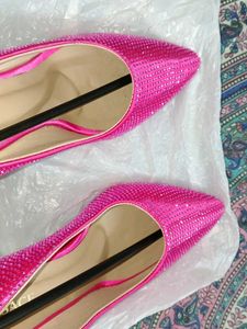 Sparkling Hot Pink Heels