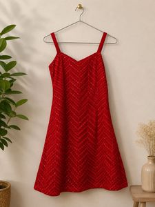 Red sequence suit set