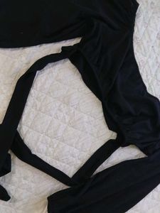 Black Wrap Top