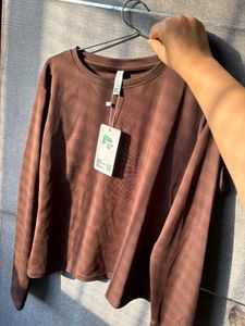 Brown Long Sleeve Top