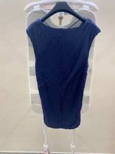 Navy Blue Cap Sleeve Top