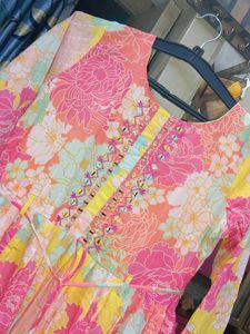 Vibrant Floral Kurta Set