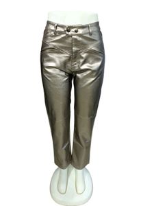 Metalic Leather Bronze Trouser Waist 32
