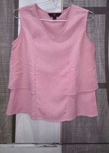 Chic Pink Peplum Top