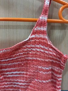 Cute Striped Cropped Tank Top