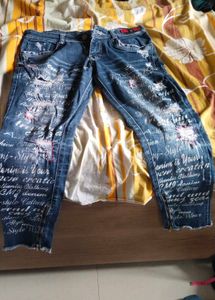 Designer Distressed Denim Jeans