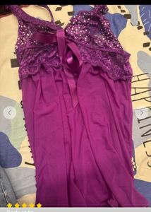 Sparkling Purple Babydoll Lingerie
