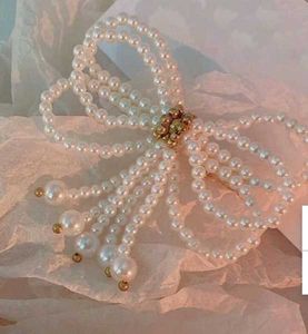 Pearl Bow Hair Clips..