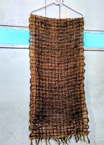 Brown Checkered Scarf