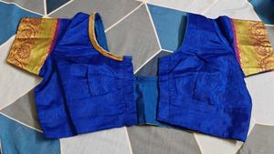 Royal Blue Silk Saree with Gold Weave