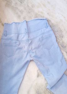 Light Blue High-Waisted Jeans