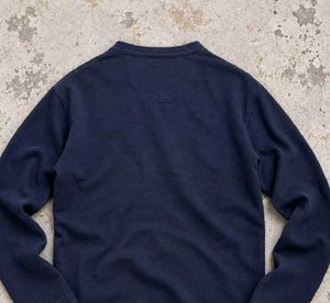 Korean Y2K knit Henley shirt