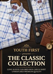 Men's Blue Checkered Shirt