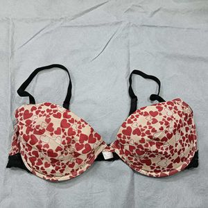 Cute Hear😍t Print Bra