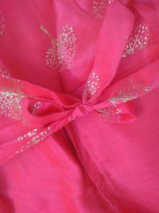 Rose pink Colour Gown Light Weight For Heavy look